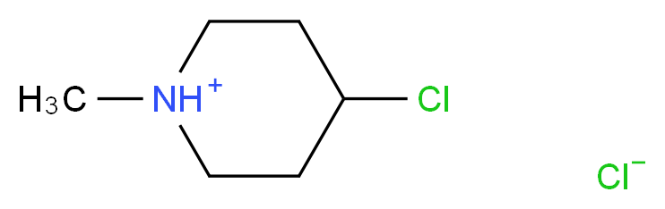 4-chloro-1-methylpiperidin-1-ium chloride_分子结构_CAS_5382-23-0