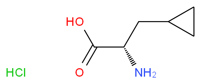 L-BETA-CYCLOPROPYLALANINE HYDROCHLORIDE_分子结构_CAS_352525-31-6)