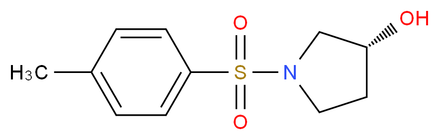 (3R)-1-(4-methylbenzenesulfonyl)pyrrolidin-3-ol_分子结构_CAS_133034-00-1