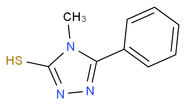 4-methyl-5-phenyl-4H-1,2,4-triazole-3-thiol_分子结构_CAS_38942-51-7