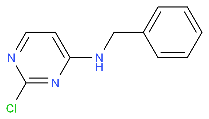N-benzyl-2-chloropyrimidin-4-amine_分子结构_CAS_71406-74-1
