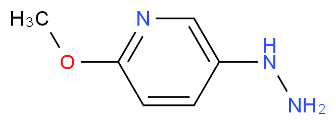 5-HYDRAZINO-2-METHOXYPYRIDINE_分子结构_CAS_160664-95-9)