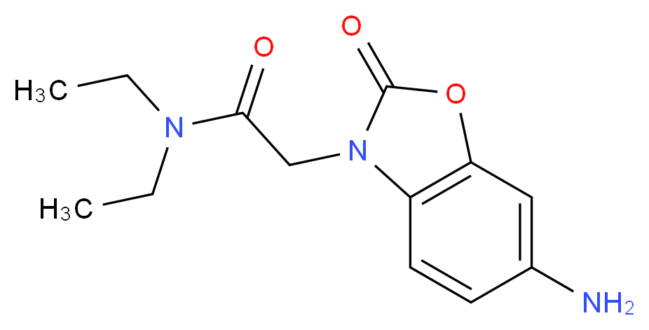 2-(6-Amino-2-oxo-benzooxazol-3-yl)-N,N-diethyl-acetamide_分子结构_CAS_)