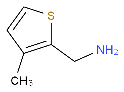 3-甲基噻吩-2-甲基胺_分子结构_CAS_104163-35-1)