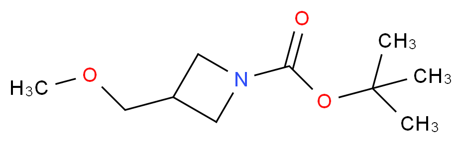 tert-butyl 3-(methoxymethyl)azetidine-1-carboxylate_分子结构_CAS_942308-05-6