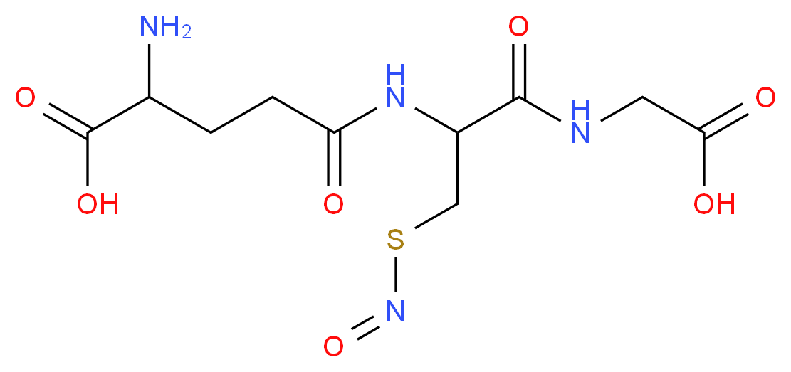 2-amino-4-({1-[(carboxymethyl)carbamoyl]-2-(nitrososulfanyl)ethyl}carbamoyl)butanoic acid_分子结构_CAS_57564-91-7