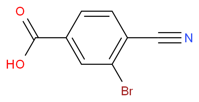 3-Bromo-4-cyanobenzoic acid_分子结构_CAS_58123-69-6)