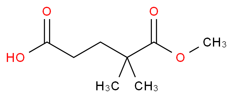 5-methoxy-4,4-dimethyl-5-oxopentanoic acid_分子结构_CAS_2840-71-3