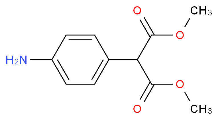 Dimethyl 2-(4-aminophenyl)malonate_分子结构_CAS_)