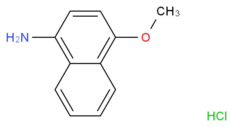 4-methoxynaphthalen-1-amine hydrochloride_分子结构_CAS_92599-05-8