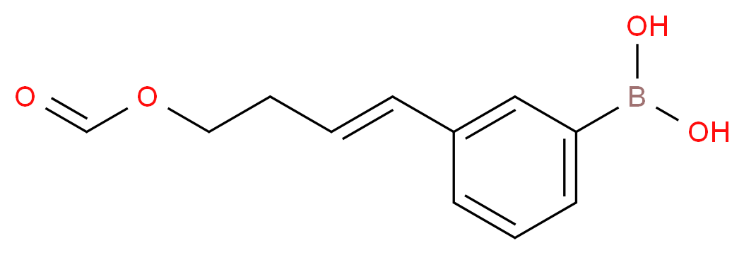 {3-[(1E)-4-(formyloxy)but-1-en-1-yl]phenyl}boronic acid_分子结构_CAS_913835-51-5