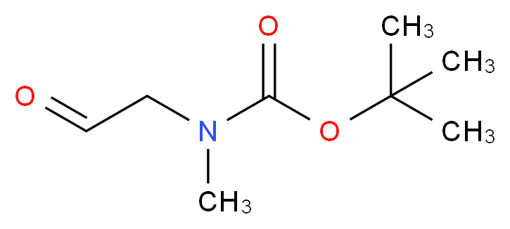 tert-butyl N-methyl-N-(2-oxoethyl)carbamate_分子结构_CAS_123387-72-4