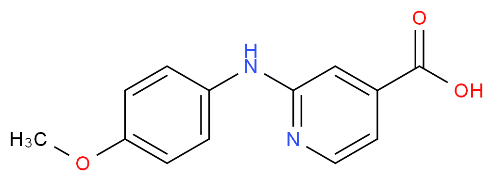 2-(4-Methoxyanilino)isonicotinic acid_分子结构_CAS_85726-29-0)