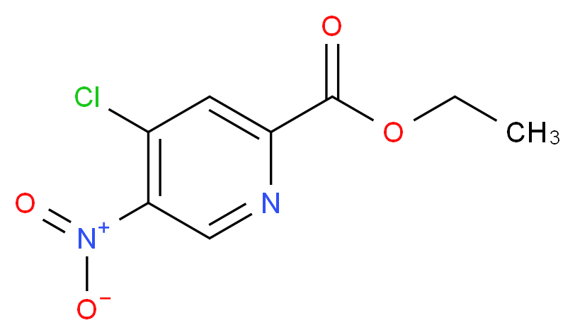 ethyl 4-chloro-5-nitropicolinate_分子结构_CAS_1196152-94-9)