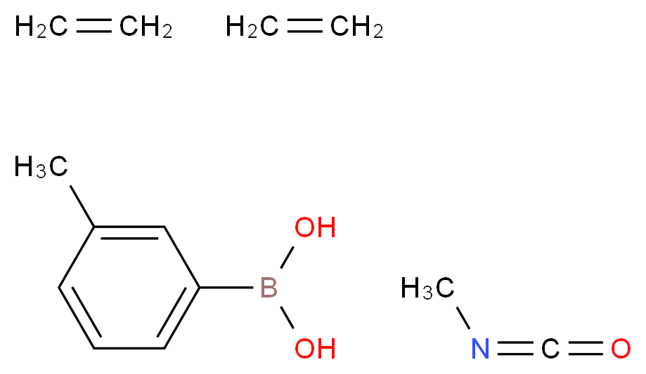 (3-methylphenyl)boronic acid; bis(ethene); isocyanatomethane_分子结构_CAS_850567-39-4
