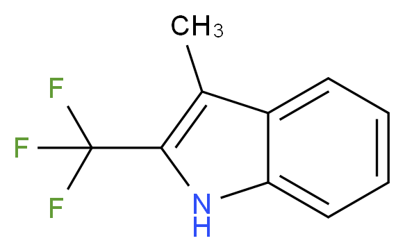 3-Methyl-2-(trifluoroMethyl)-1H-indole_分子结构_CAS_913955-35-8)