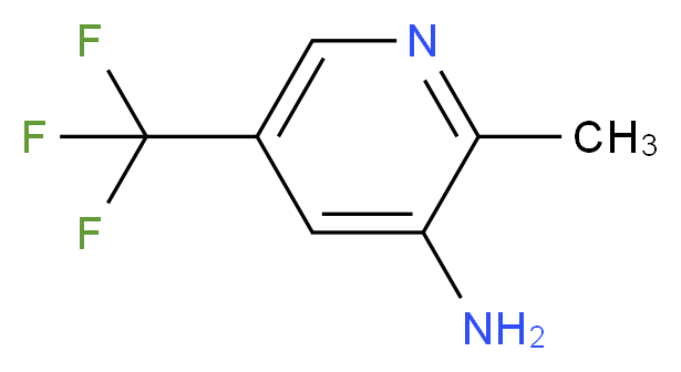 2-methyl-5-(trifluoromethyl)pyridin-3-amine_分子结构_CAS_945971-08-4