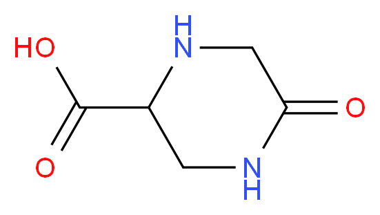 5-OXOPIPERAZINE-2-CARBOXYLIC ACID_分子结构_CAS_3262-59-7)