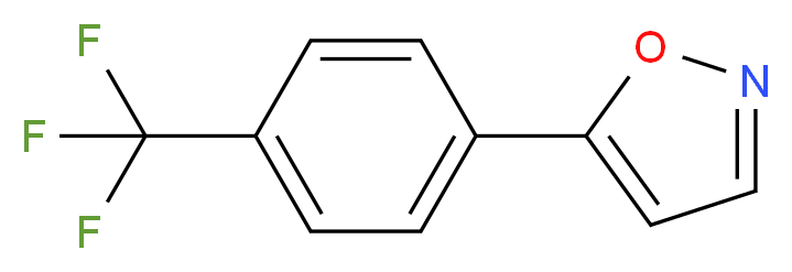 5-[4-(Trifluoromethyl)phenyl]isoxazole_分子结构_CAS_)