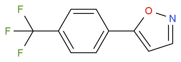 5-[4-(Trifluoromethyl)phenyl]isoxazole 97%_分子结构_CAS_)