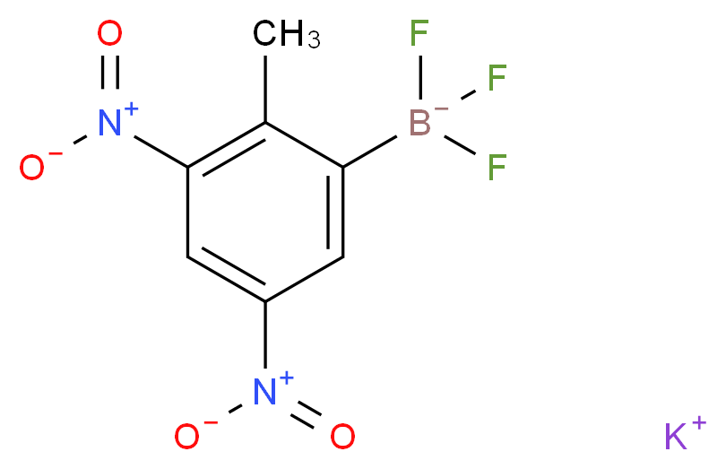 3,5-二硝基-2-甲基苯基三氟硼酸钾_分子结构_CAS_850623-72-2)