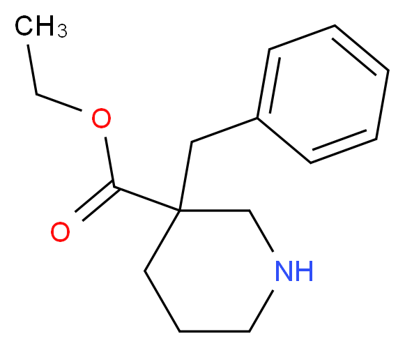 ethyl 3-benzylpiperidine-3-carboxylate_分子结构_CAS_)