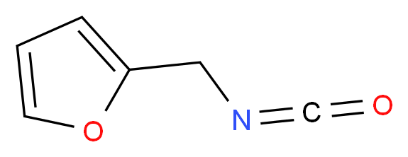 2-(isocyanatomethyl)furan_分子结构_CAS_71189-15-6