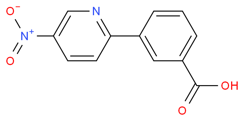 3-(5-Nitropyridin-2-yl)benzoic acid_分子结构_CAS_864075-95-6)