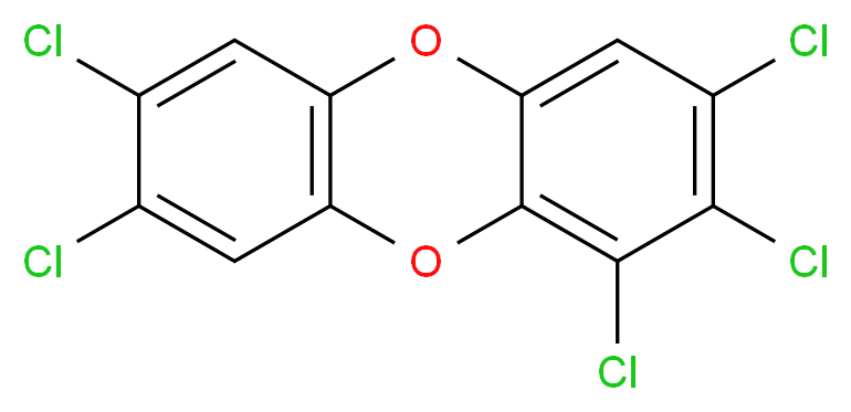 1,2,3,7,8-pentachlorooxanthrene_分子结构_CAS_40321-76-4