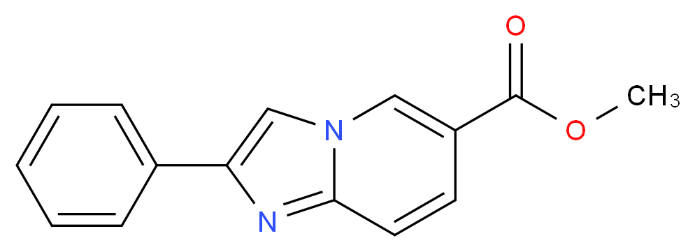 Methyl 2-phenylimidazo[1,2-a]pyridine-6-carboxylate_分子结构_CAS_962-24-3)