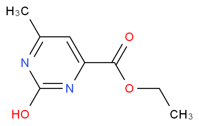 ETHYL 2-HYDROXY-6-METHYLPYRIMIDINE-4-CARBOXYLATE_分子结构_CAS_264606-77-1)
