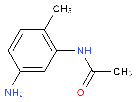 N-(5-Amino-2-methylphenyl)acetamide_分子结构_CAS_5434-30-0)