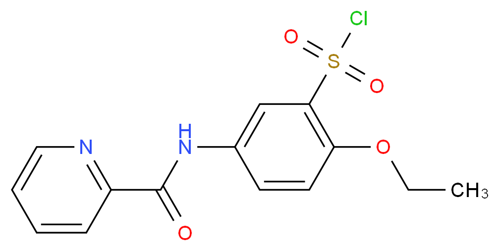 2-Ethoxy-5-[(pyridine-2-carbonyl)-amino]-benzenesulfonyl chloride_分子结构_CAS_680618-08-0)