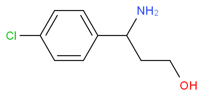 3-AMINO-3-(4-CHLORO-PHENYL)-PROPAN-1-OL_分子结构_CAS_68208-26-4)