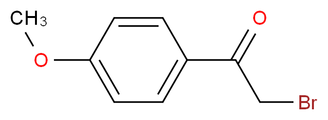 2-bromo-1-(4-methoxyphenyl)ethan-1-one_分子结构_CAS_2632-13-5