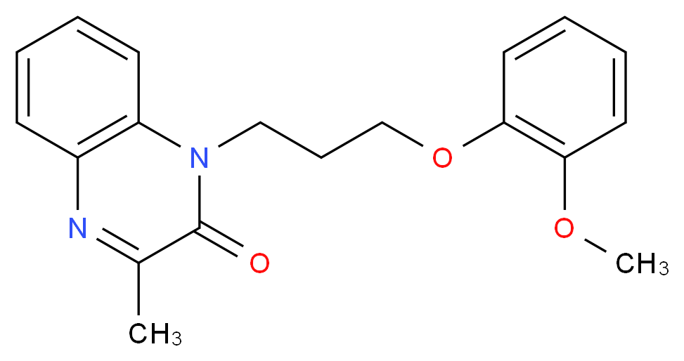 1-[3-(2-methoxyphenoxy)propyl]-3-methylquinoxalin-2(1H)-one_分子结构_CAS_)
