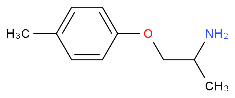 1-(2-aminopropoxy)-4-methylbenzene_分子结构_CAS_)