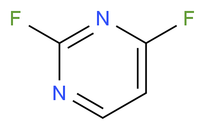 2,4-difluoropyrimidine_分子结构_CAS_2802-61-1