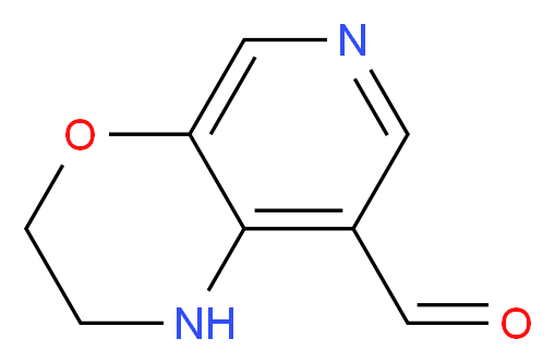 1H,2H,3H-pyrido[3,4-b][1,4]oxazine-8-carbaldehyde_分子结构_CAS_1203499-38-0