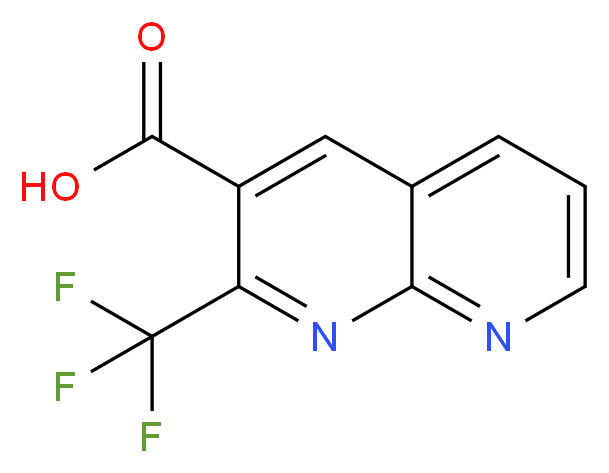 2-(Trifluoromethyl)-1,8-naphthyridine-3-carboxylic acid_分子结构_CAS_241154-08-5)