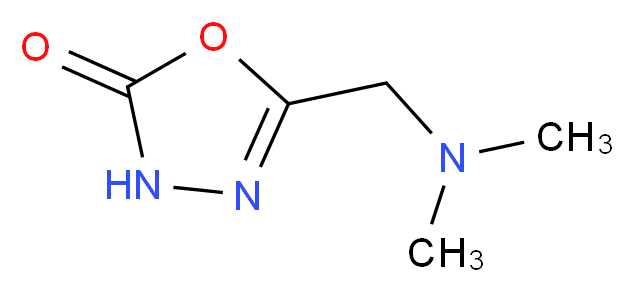 5-[(dimethylamino)methyl]-2,3-dihydro-1,3,4-oxadiazol-2-one_分子结构_CAS_1046079-70-2