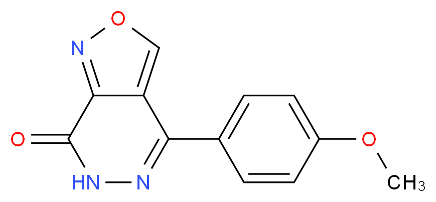 4-(4-Methoxyphenyl)isoxazolo[3,4-d]pyridazin-7(6H)-one_分子结构_CAS_)