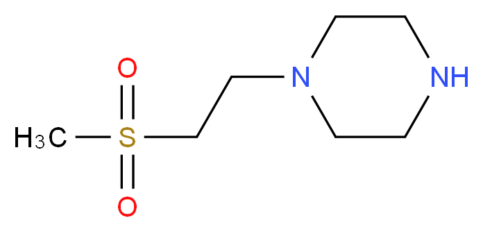 1-(2-methanesulfonylethyl)piperazine_分子结构_CAS_479065-30-0