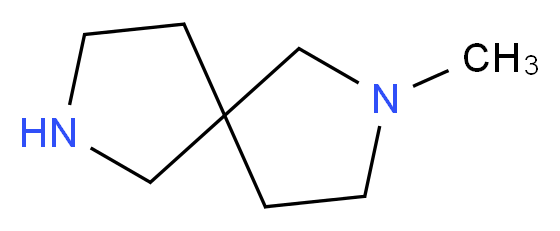 2-methyl-2,7-diazaspiro[4.4]nonane_分子结构_CAS_135380-53-9)