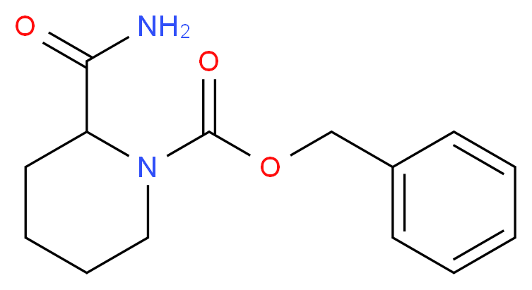 benzyl 2-carbamoylpiperidine-1-carboxylate_分子结构_CAS_940868-17-7