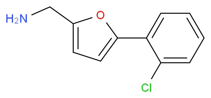 [5-(2-chlorophenyl)furan-2-yl]methanamine_分子结构_CAS_1017427-47-2