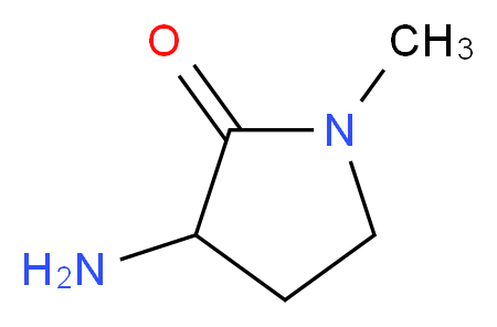 3-Amino-1-methylpyrrolidin-2-one_分子结构_CAS_)