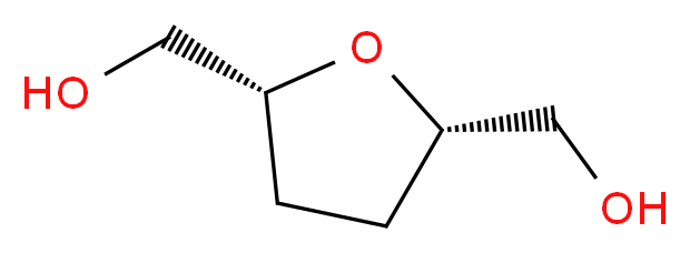 [(2R,5S)-5-(hydroxymethyl)oxolan-2-yl]methanol_分子结构_CAS_104-80-3