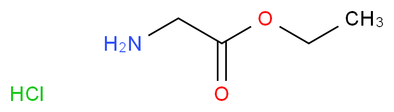 GLYCINE ETHYL ESTER HYDROCHLORIDE_分子结构_CAS_623-33-6)