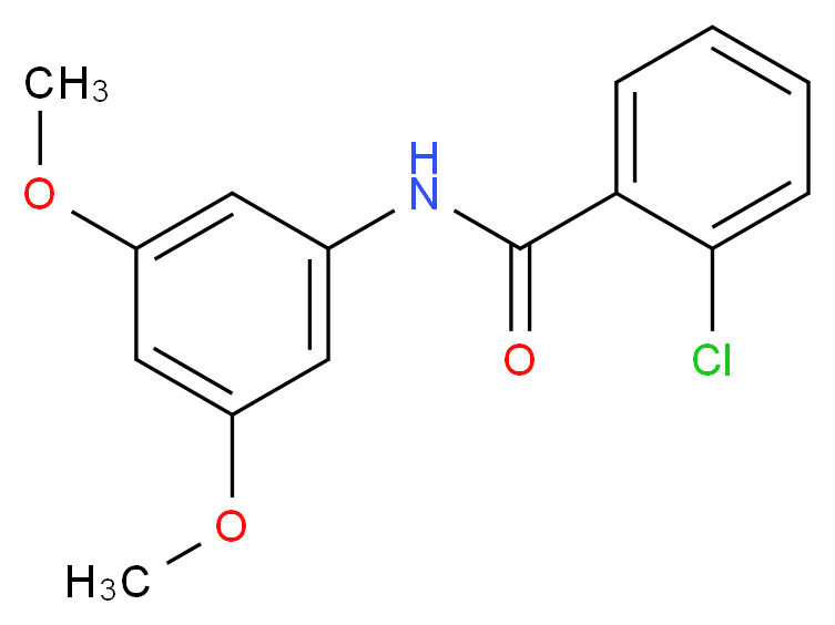 2-Chloro-N-(3,5-dimethoxyphenyl)benzamide_分子结构_CAS_420811-51-4)